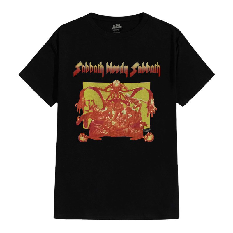 HOT T-SHIRT / KAOS BAND OFFICIAL BLACK SABBATH - SABBATH BLOODY SABBATH
