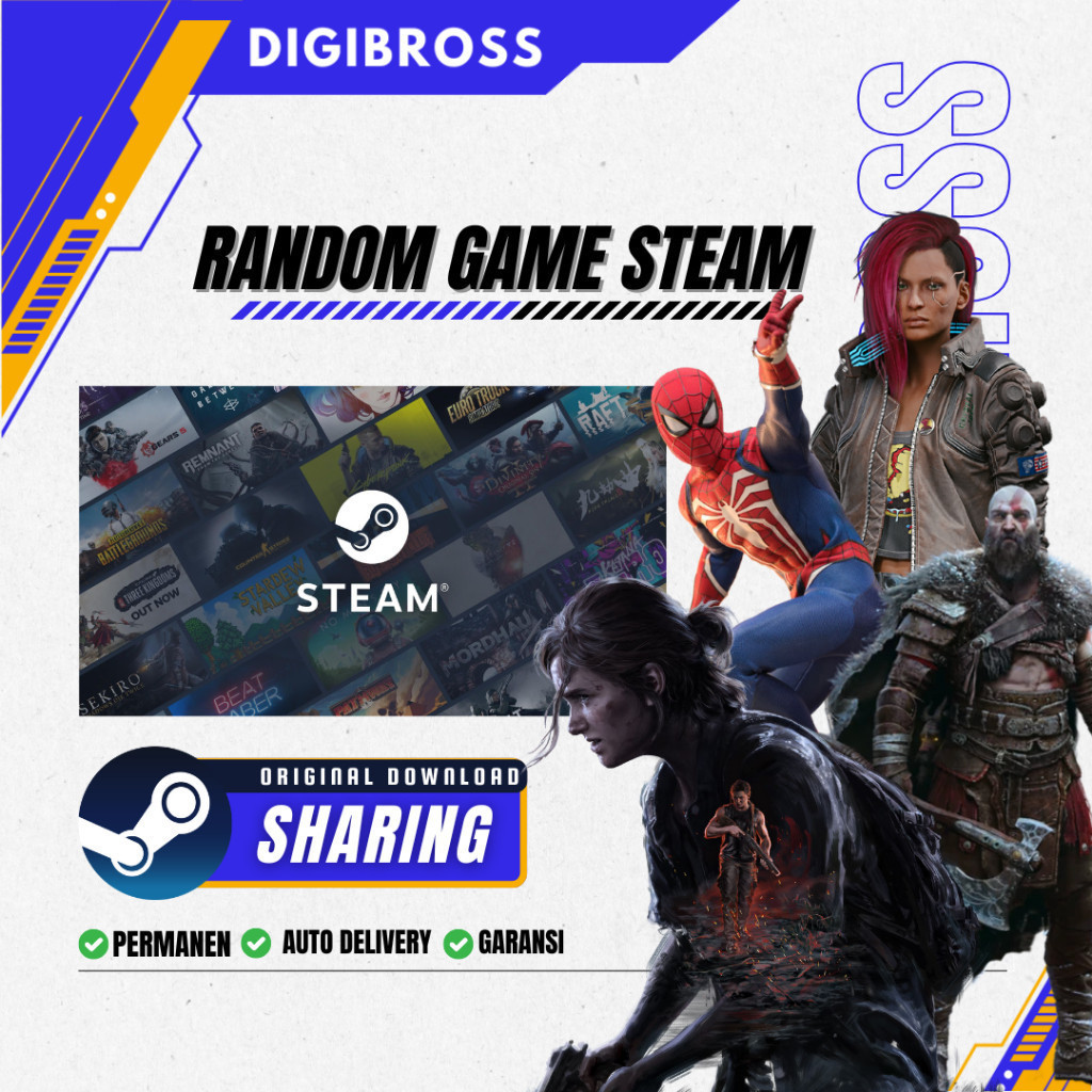[BONUS GAME RANDOM] RANDOM GACHA GAME STEAM ANTI ZONK / AKUN SHARING / GAME PC