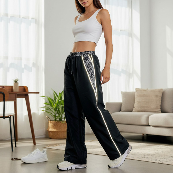 Outdoor Reflektif Menyala Celana Leopard Y2K Leopard BAGGY PANTS Long Pants Motif LEOPARD Celana Lin
