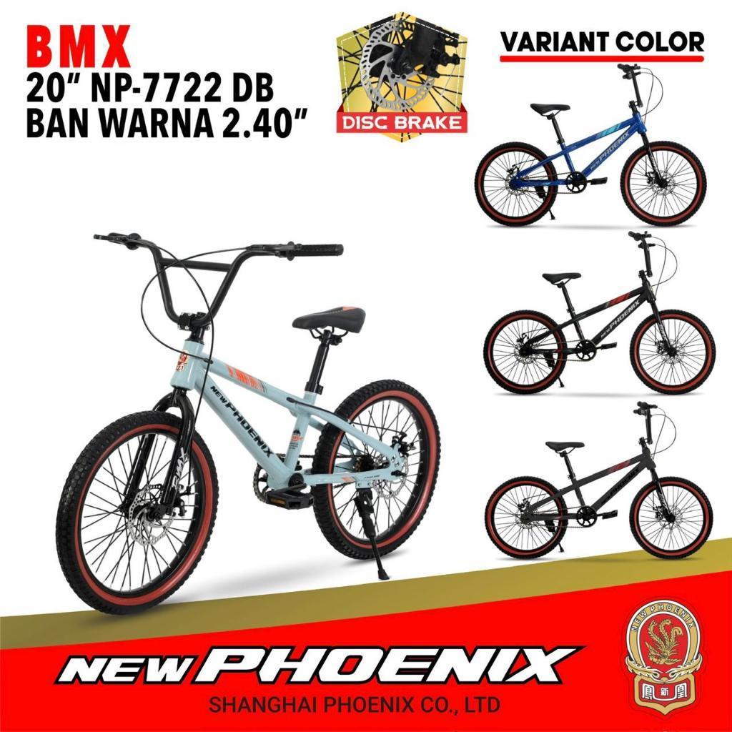 SEPEDA ANAK LAKI LAKI BMX 20 PHOENIX 7722 DB BAN 2.4