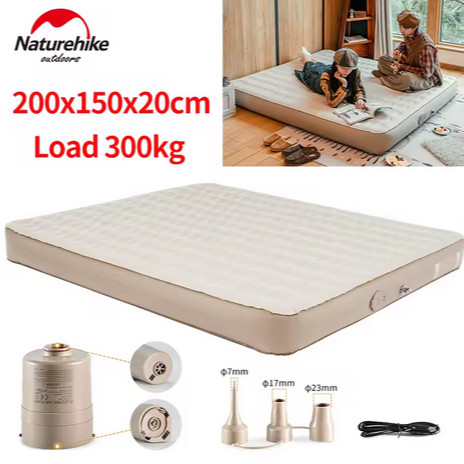 KASUR TIDUR BUILT-IN PUMP FABRIC INFLATABLE BED NATUREHIKE CNH22DZ024