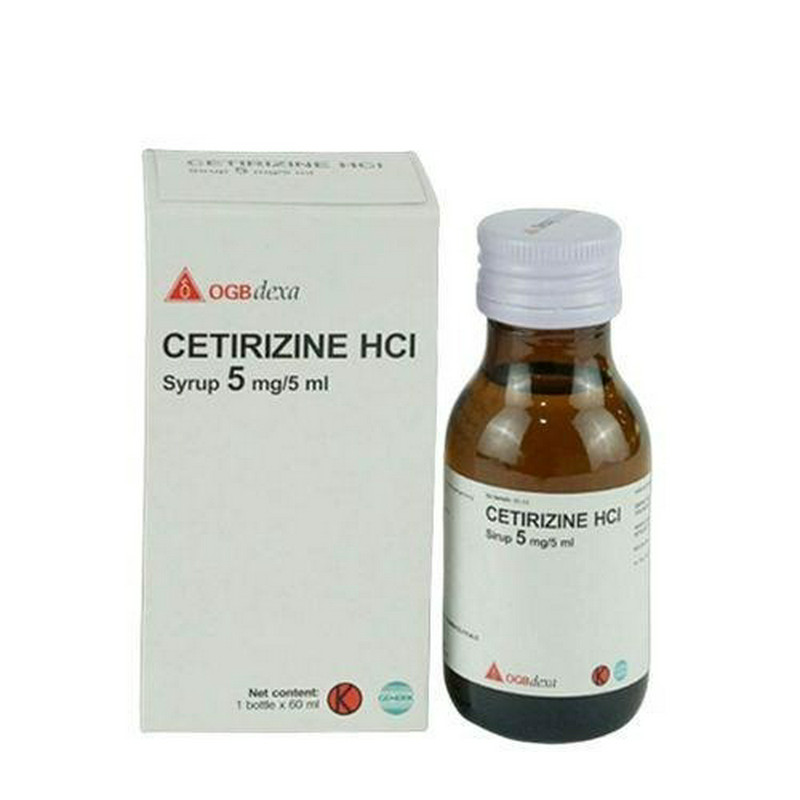CETIRIZINE HYDROCHLORIDE GENERIK_030 SIRUP 1 BOTOL @ 60 ML