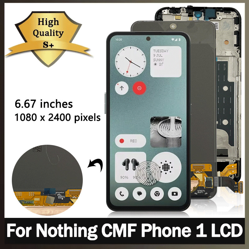 6.67“New AMOLED For Nothing CMF Phone 1 LCD splay Tou Screen gitizer Assembly For Nothing CMF Phone 