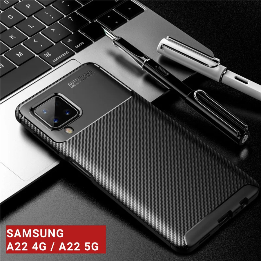 CASE SAMSUNG A22 4G / A22 5G CASE CARBON AUTOFOCUS SLIM ARMOR - AUTOFOCUS NEW