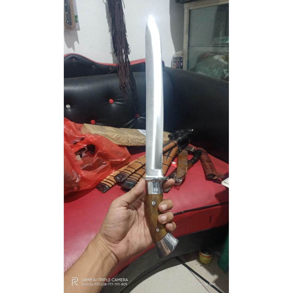 golok jagal bahan baja HSS