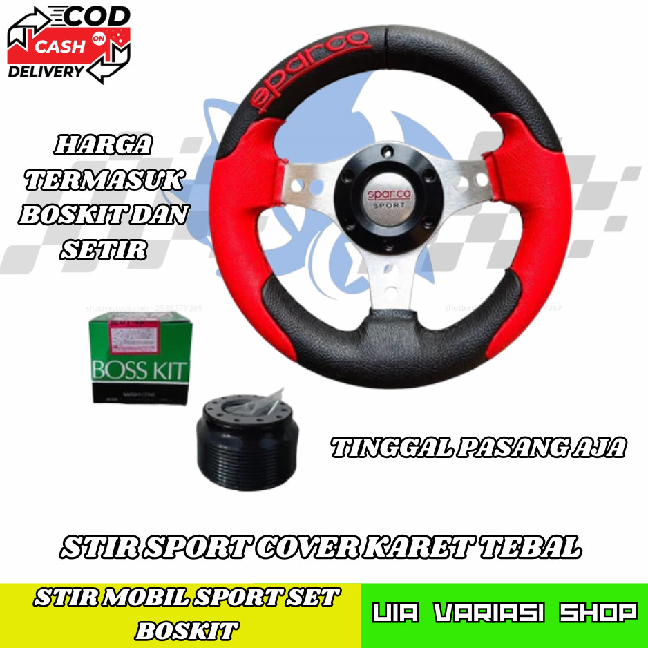 Stir Setir Mobil Racing Universal Truk Trek Variasi Custom Lokal Komplit Tinggal pasang mobil dan tr