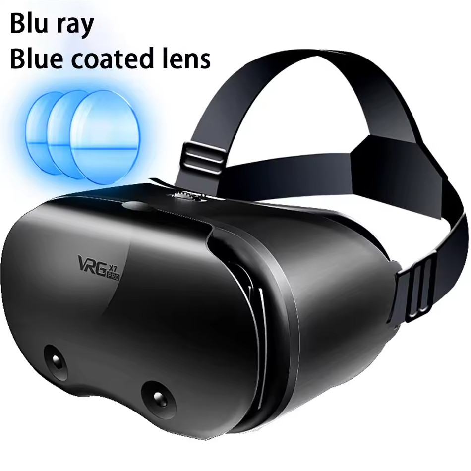 VR Box 3D Giant Screen Virtual Reality Blue Light Glasses - Kacamata VR Smartphone 5-7 Inch HD Anti 