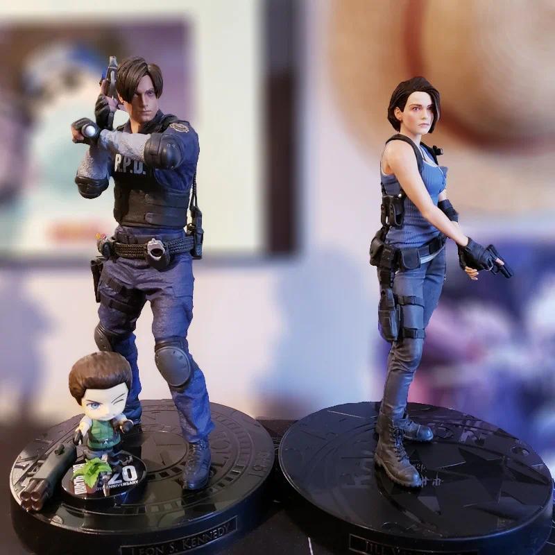 BIOHAZARD EVIL aracter JILL VALENTINE Leon Scott Kennedy 30cm Statue Action Figure Toys