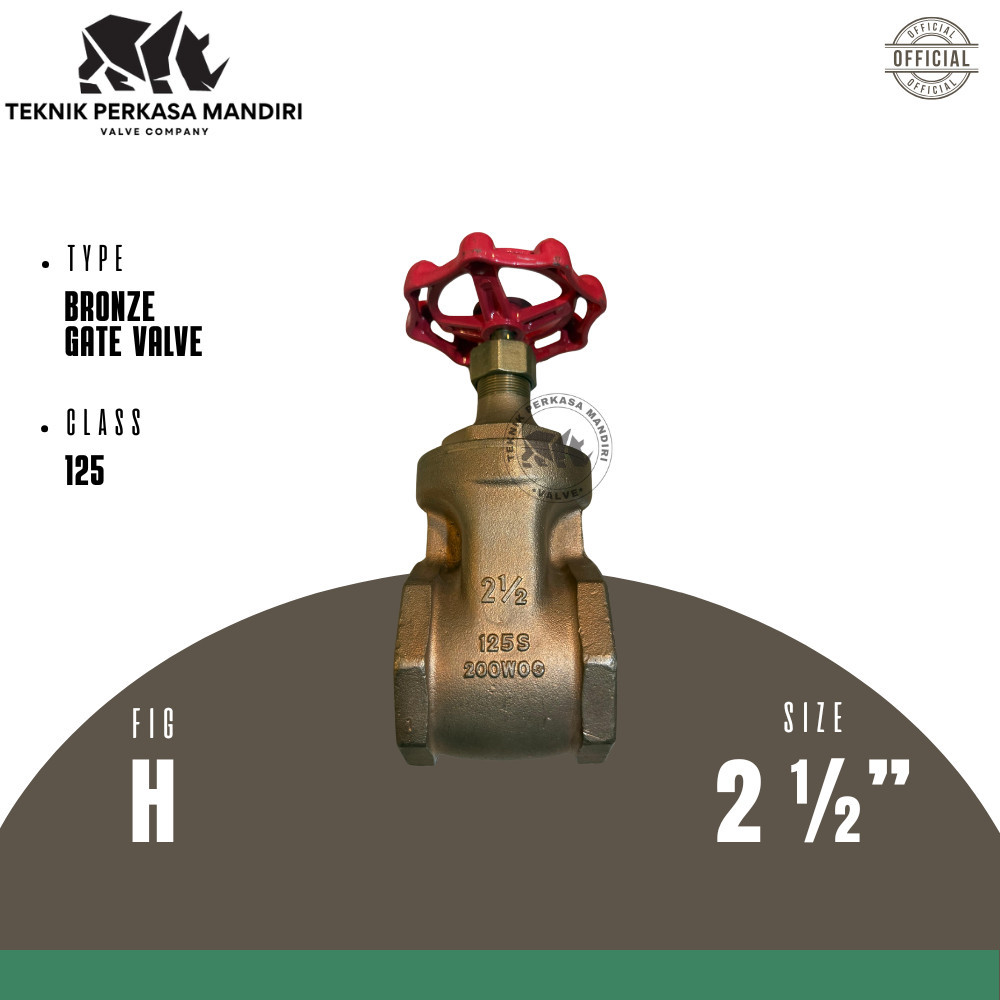 KITZ Gate Valve 2 1/2" Inch Bronze Original