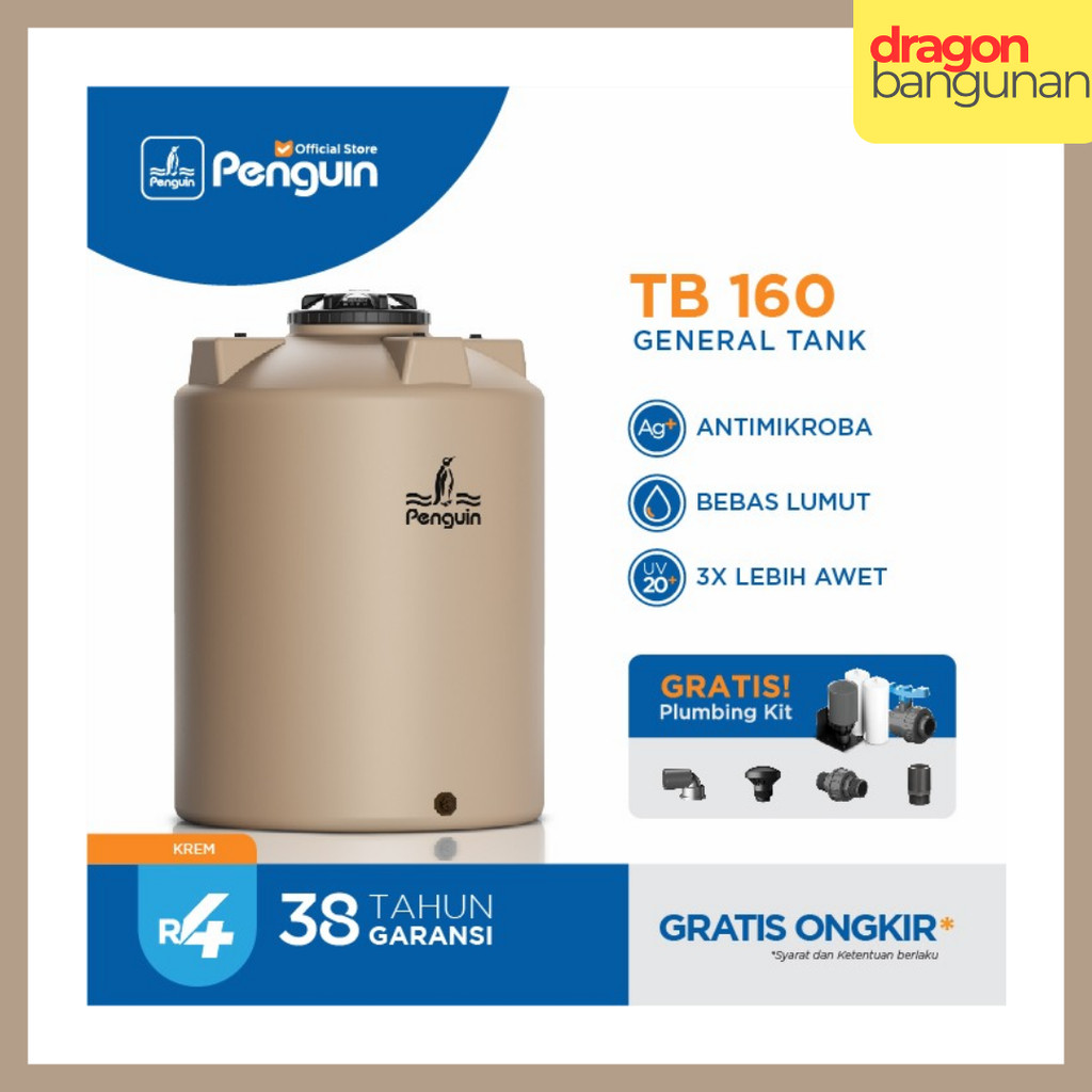 Tangki Air Penguin TB 160 / Toren Air Penguin 1550 Liter / Tandon Air