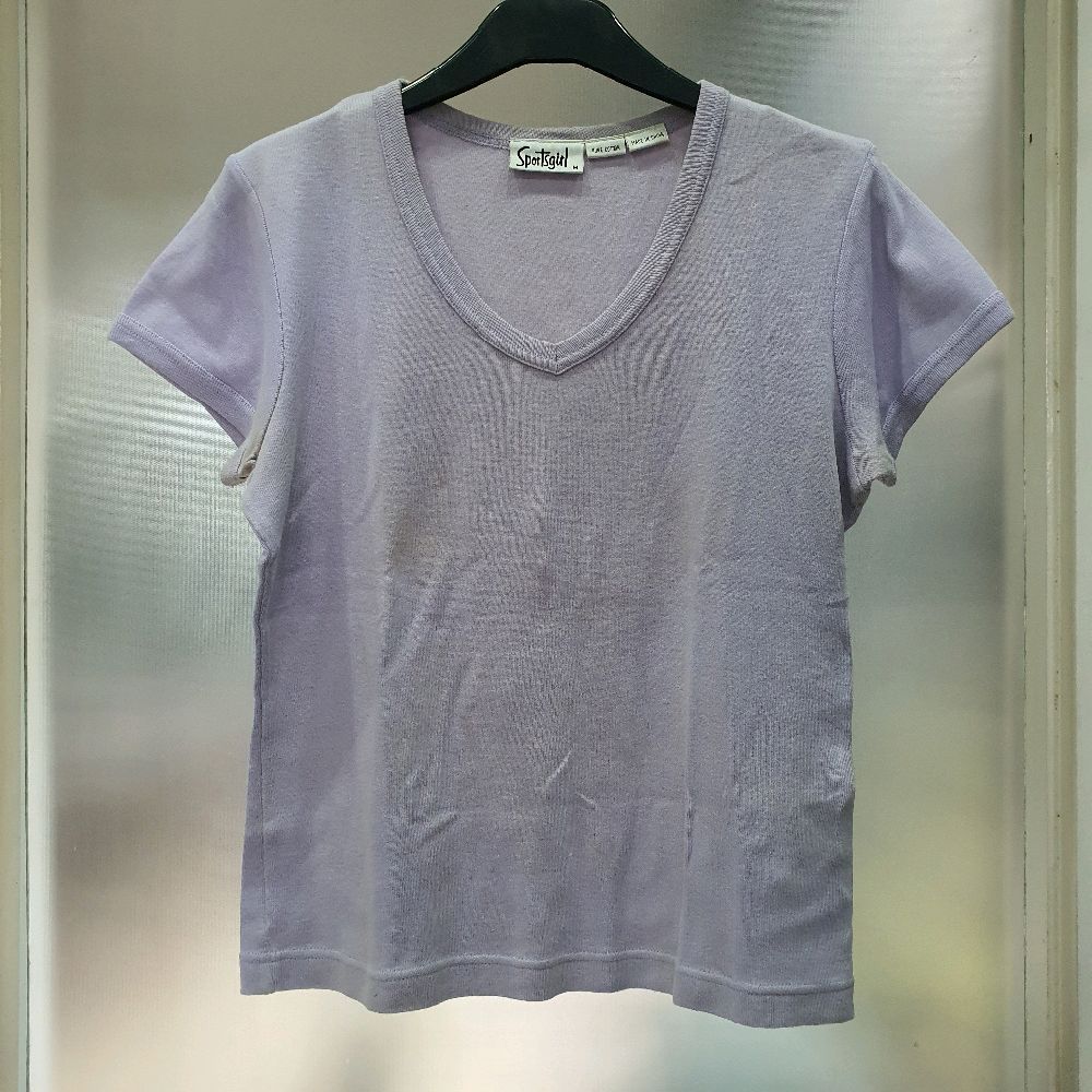 AJ baju kaos cewek sportsgirl warna ungu muda second preloved prelove atasan wanita casual Katun Pol