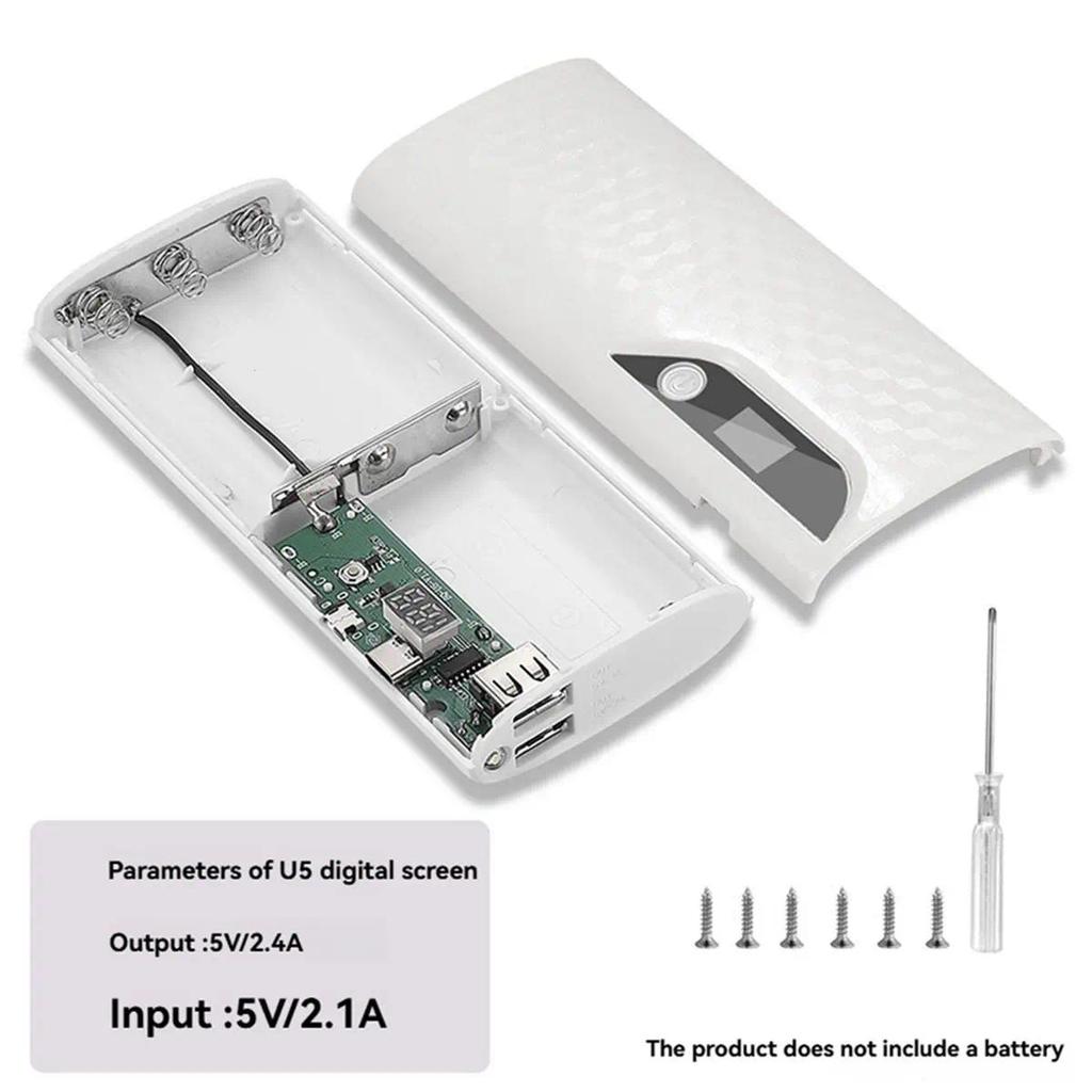 (ABGQ) Y 18650 Battery Power Bank Case Y Detachable Battery Charger Box for Mobile Phone Power Suppl