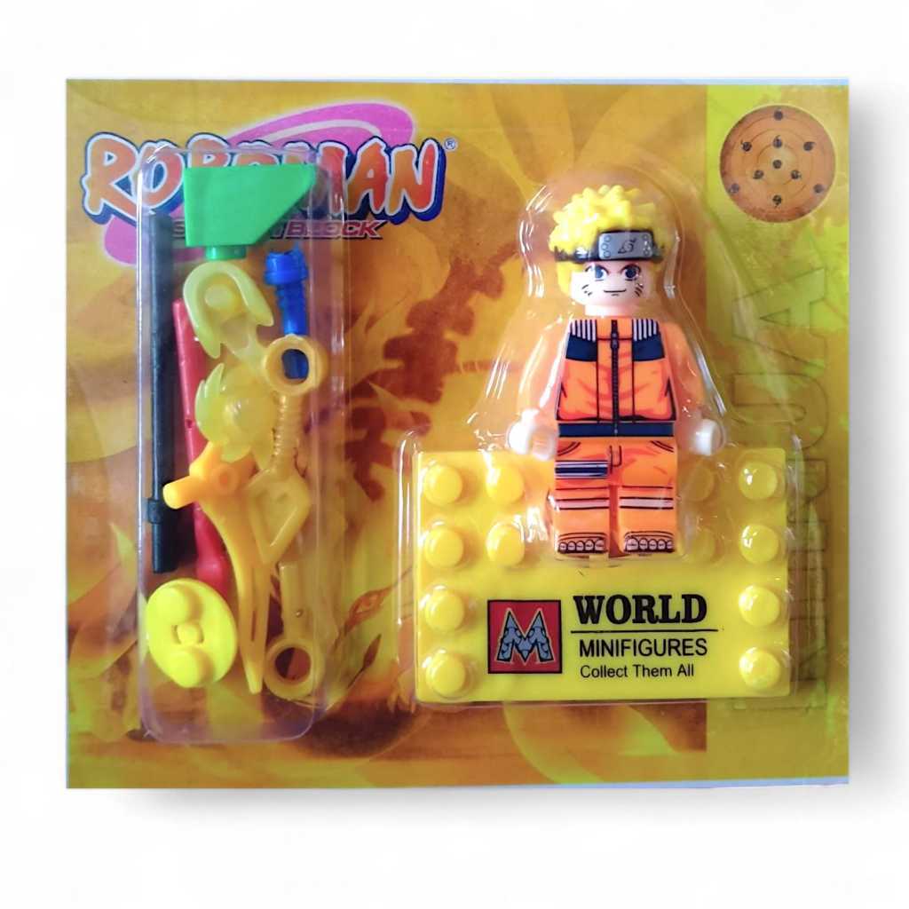 MJ TOYS MAINAN FIGURE NARUTO / MAINAN ROBOT SASUKE / MAINAN R0B0MAN NARUTO