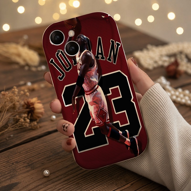 Casing iPhone Redmi Michael Jordan Basket Untuk iPhone 16 15 14 13 12 11 Mini Pro E MAX Untuk Redmi 