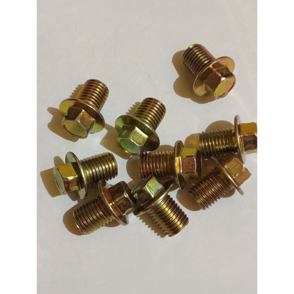 BAUT TAP OLI, BAUT PEMBUANGAN OLI MESIN MOTOR METIK BEAT, SCOPY, GENIO, NMX, VARIO, , BAUT OLI MESIN