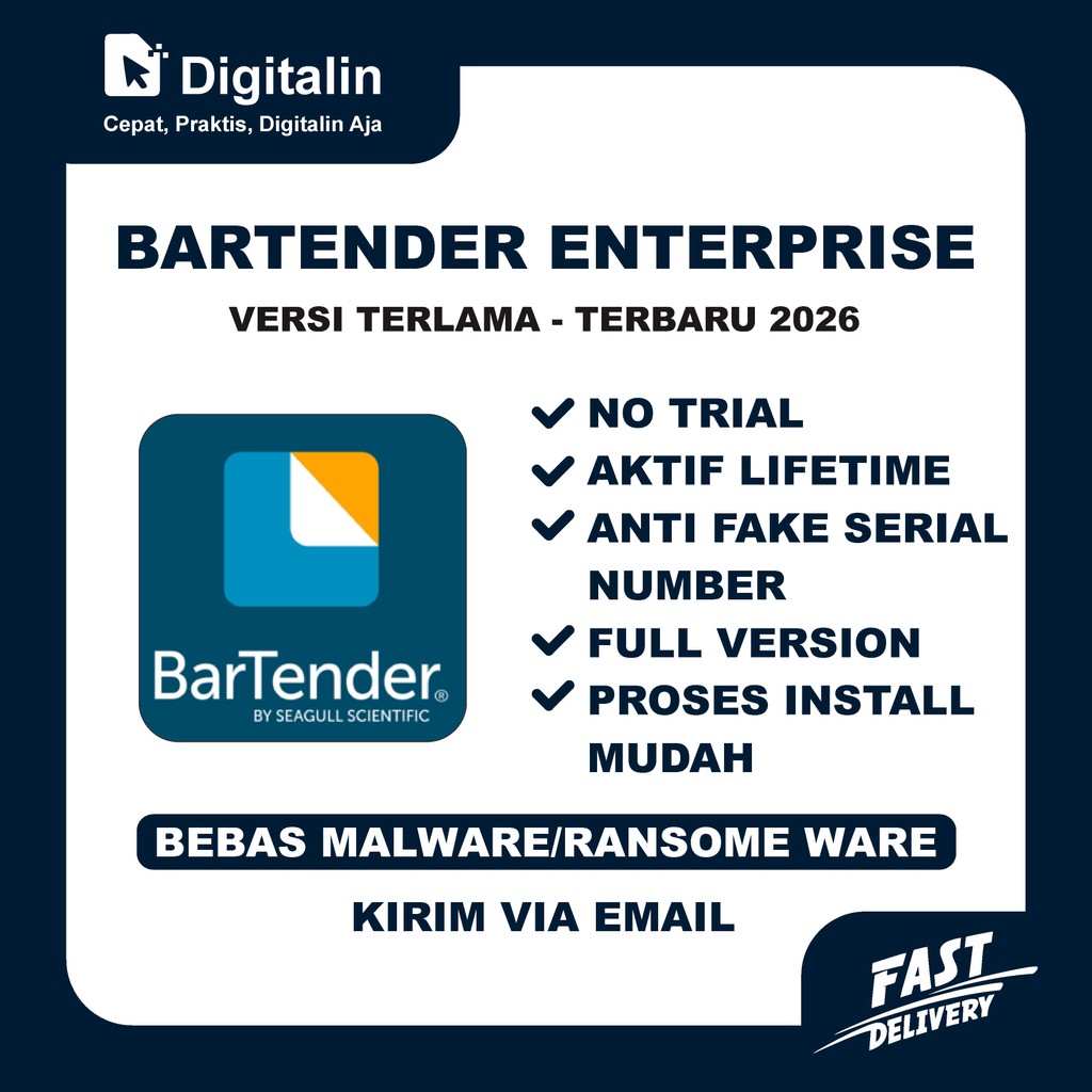 Bartender Enterprise Automation 2026 Full Version Original Lifetime | Software Pembuat Barcode Dan C
