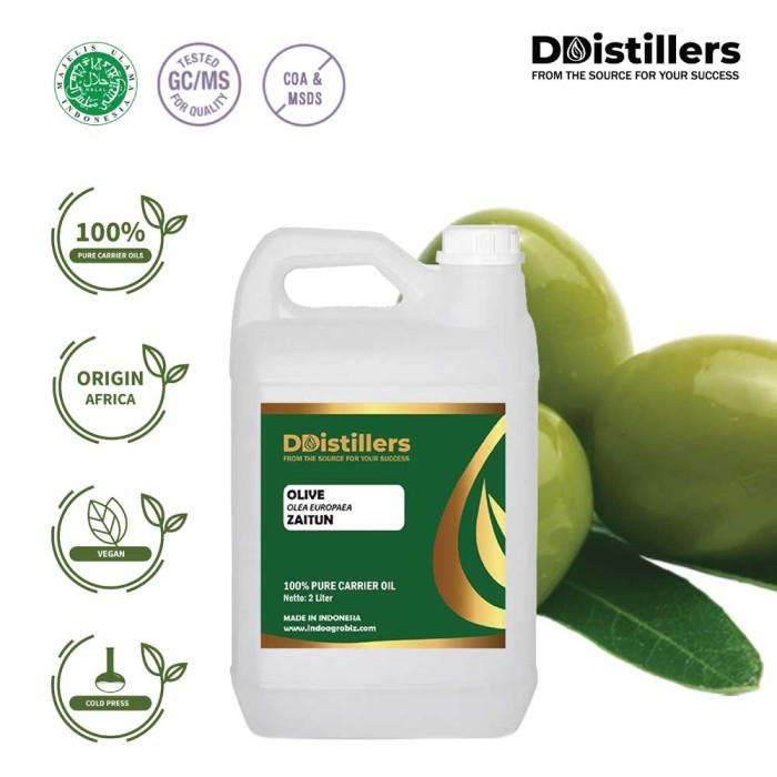 Olive / Zaitun Carrier Oil Pure 100%, 2L HDPE