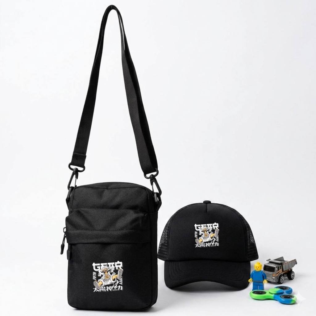 Tas Sling bag Mini Anak Karakter Anime One Piece Sling Pouch