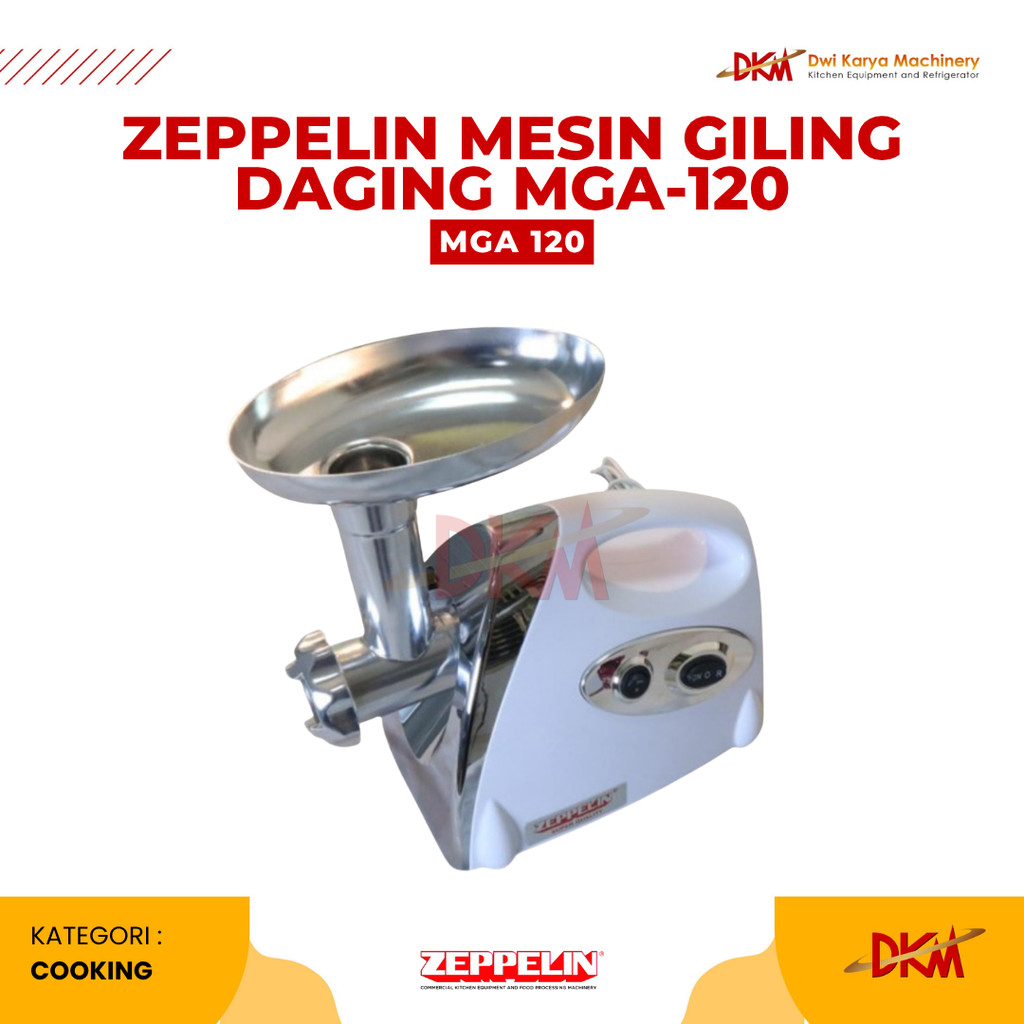 ZEPPELIN Mesin Giling Daging Zeppelin MGA-120 / MGA 120 | Meat Grinder Stainless 120–150 Kg/Jam Mesi