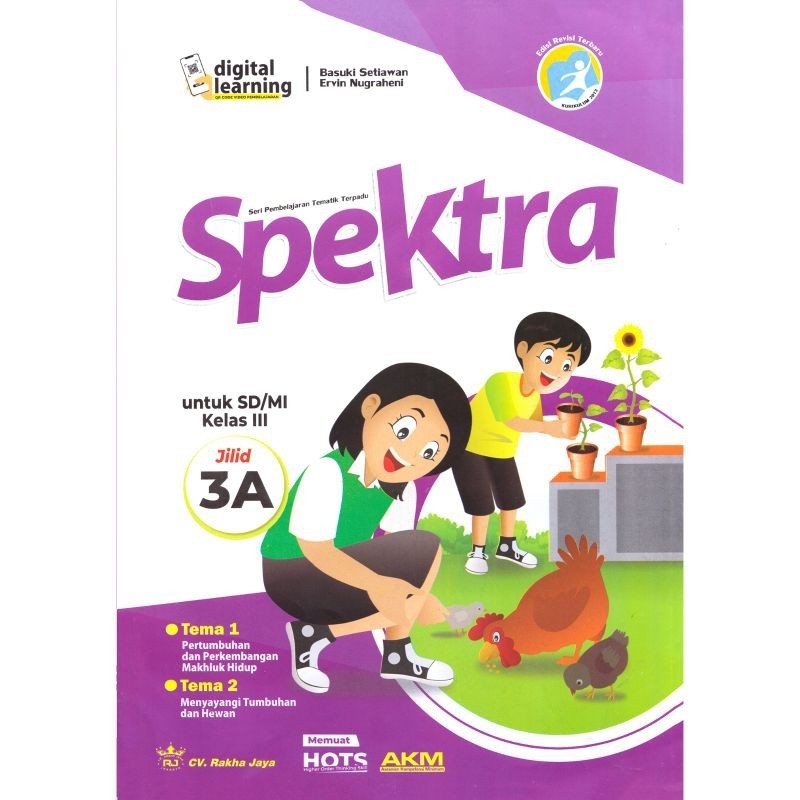 Spektra jilid 3A untuk SD/MI seri pembelajaran tematik terpadu