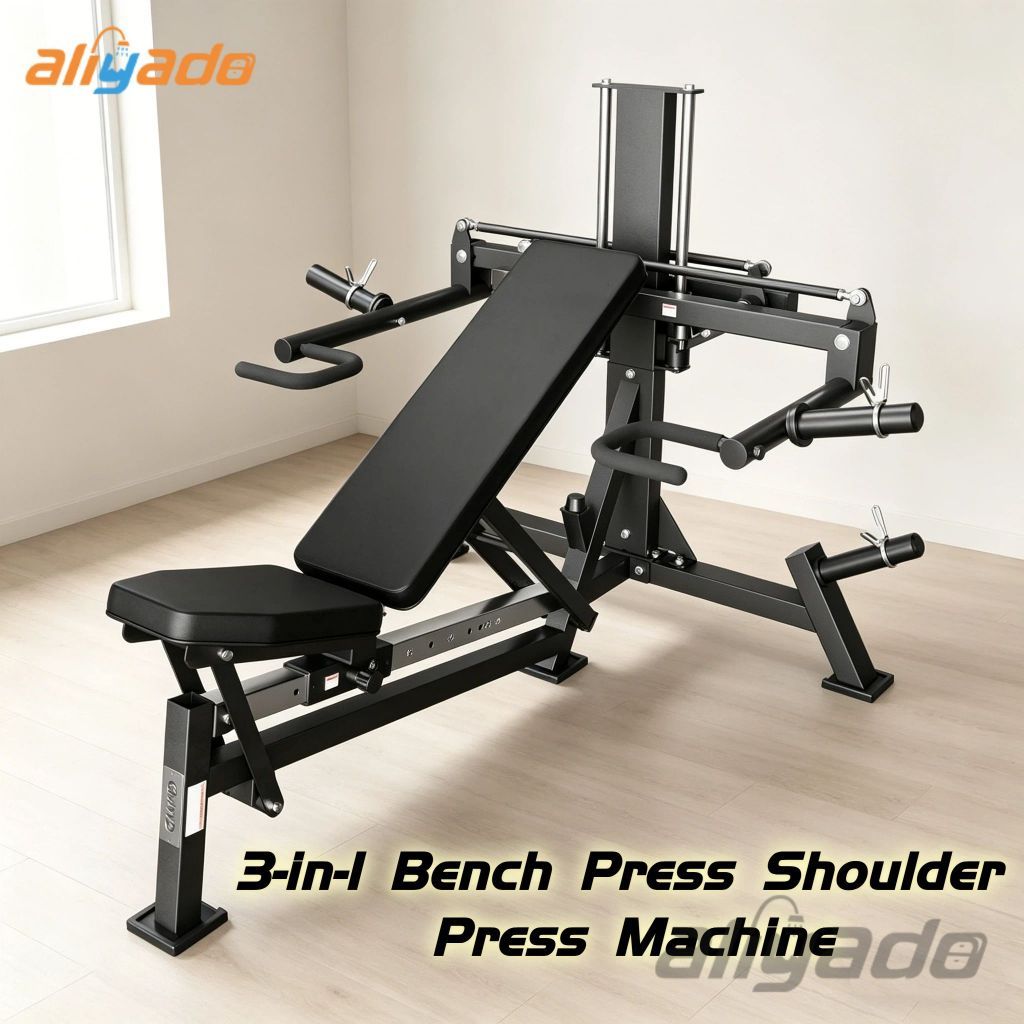Alat Gym Multi Fungsi Press Dada & Bahu 3-in-1 Bench Press Shoulder Press Machine