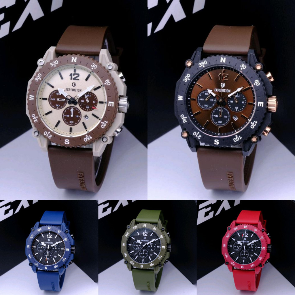 PROMO ORIGINAL Jam Tangan Pria Expedition EXP 3009 / EXP3009 / E 3009 / E3009 / 3009 Garansi Resmi 1