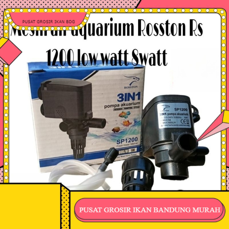 Mesin aquarium Rosston Rs 1200 Loww watt 8wattPUSAT GROSIR MURAH