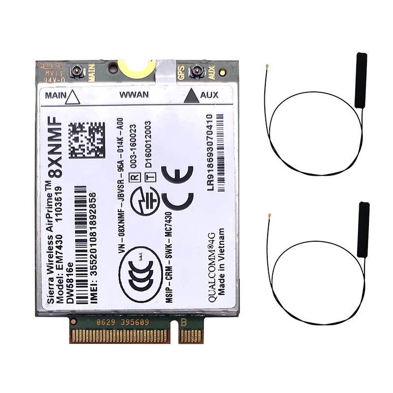 EM7430 DW5816e GOBI6000 4G card LTE for Dell Latitude 7280 7285 7290 7389 7390 7480 7490 E7470 Cat6 