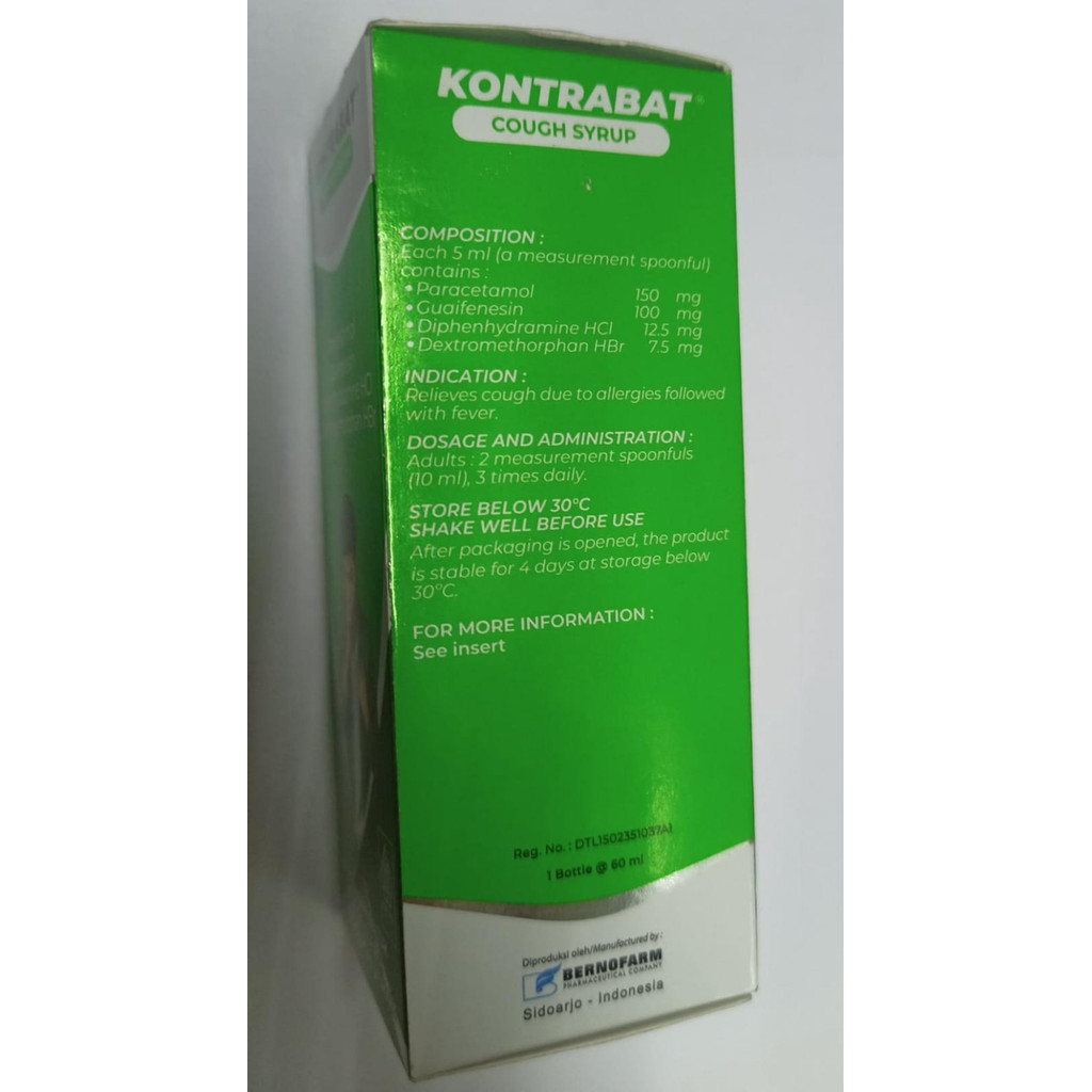 KONTRABAT SIRUP 1 BOTOL @ 60 ML