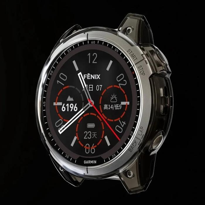 BUMPER SOFT CASE CASING COVER BODY GARMIN FENIX 7S /FENIX 7 / FENIX 7X - CLEAR, Fenix 7X