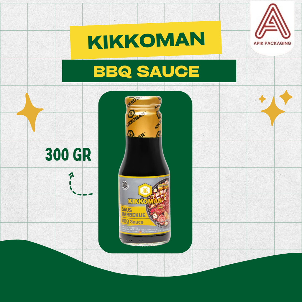 Kikkoman Barbeque Sauce 300 gr / Saus BBQ Jepang Serbaguna / Marinasi Grill Oles Masakan