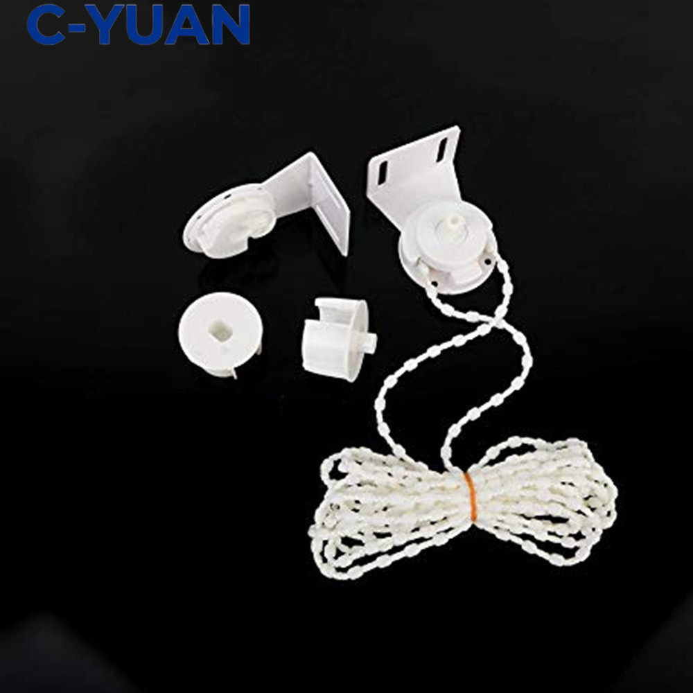 CYUAN Roller Blind Kit Roller Blind Bead Chain Cluth Bracket Curtain Roller Perbaikan Roller Blind F