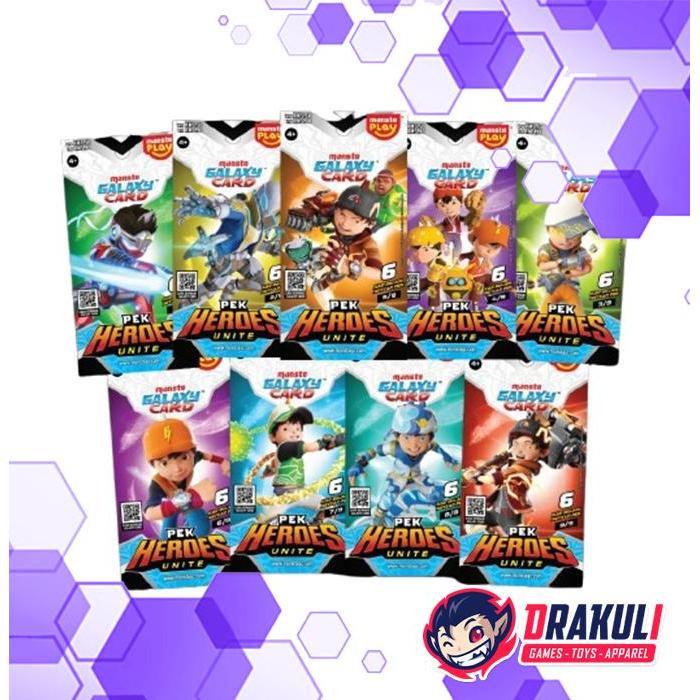 TCG Boboiboy Monsta Galaxy Card Game - Pek Heroes Unite (Bahasa Malaysia)