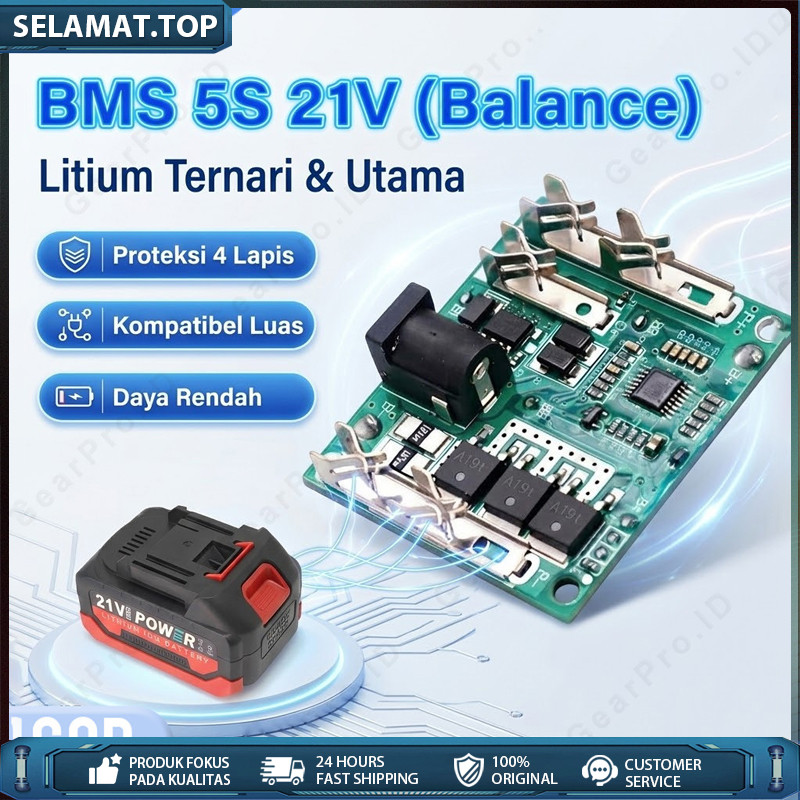 Bms Modul Baterai 5s 18v 20v 21v 48v 88v 99v Bms Baterai Cordless Lxt