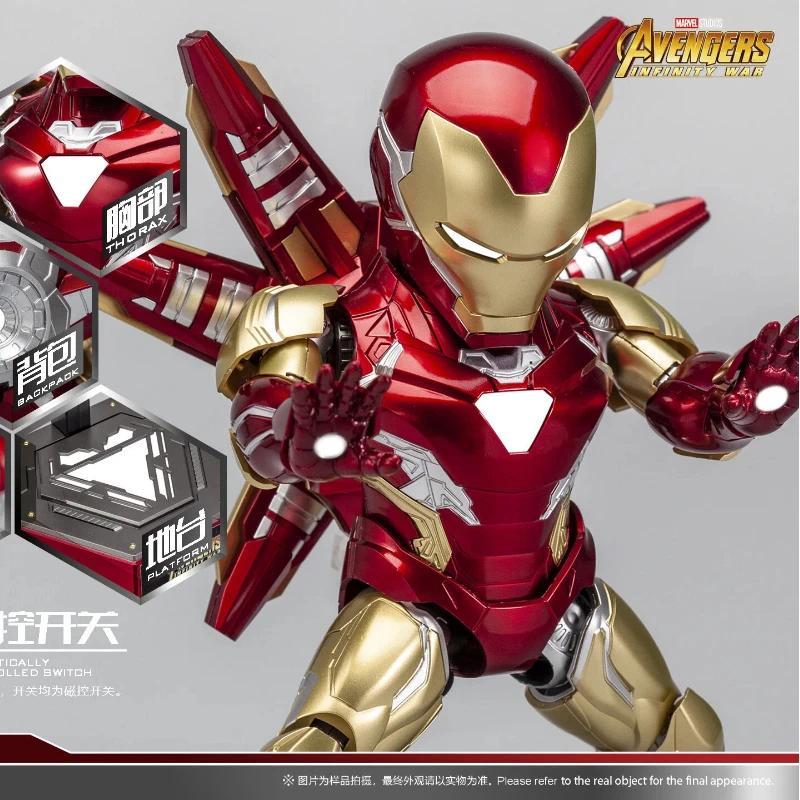 SD Q Version Morstorm Iron Man Mk85 Assembled Model Painted Version Action Figures Kit Desktop Ornam