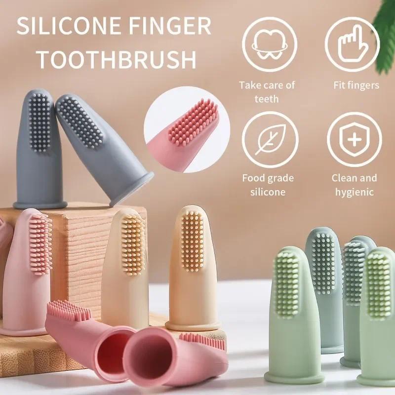 Ultra Soft Silicone Toothbrush Cover Dog Cat Dental Care Cleaning Finger Toothbrush Clean Tool Dog T