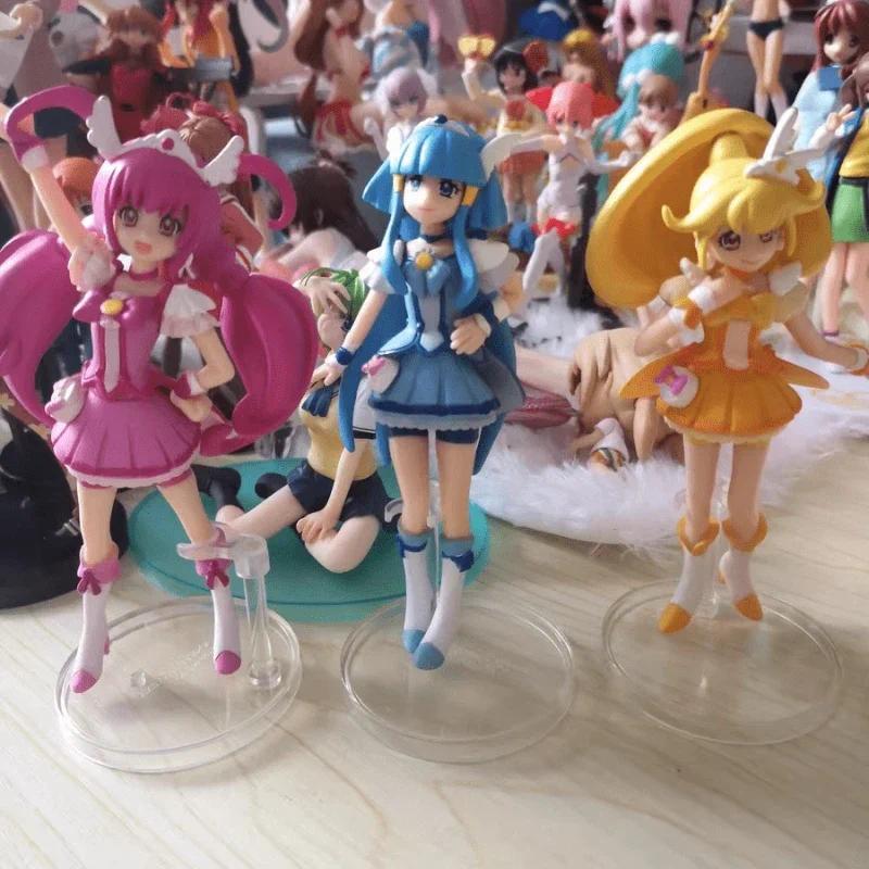 Bandai Genuine Anime Figures Pretty Cure Happy Beauty Peace Collection Ornaments Action Figures Mode
