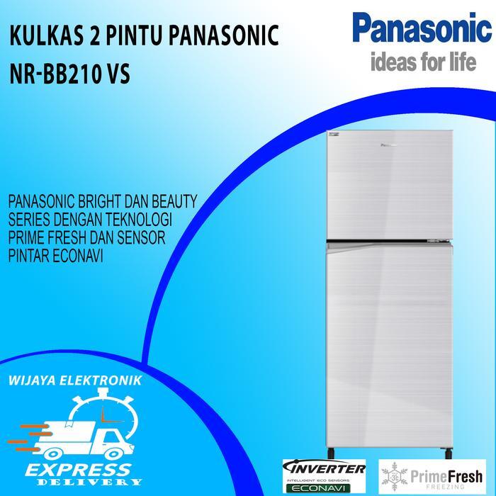 KULKAS 2 PINTU PANASONIC 210 LITER NR-BB210VS SILVER
