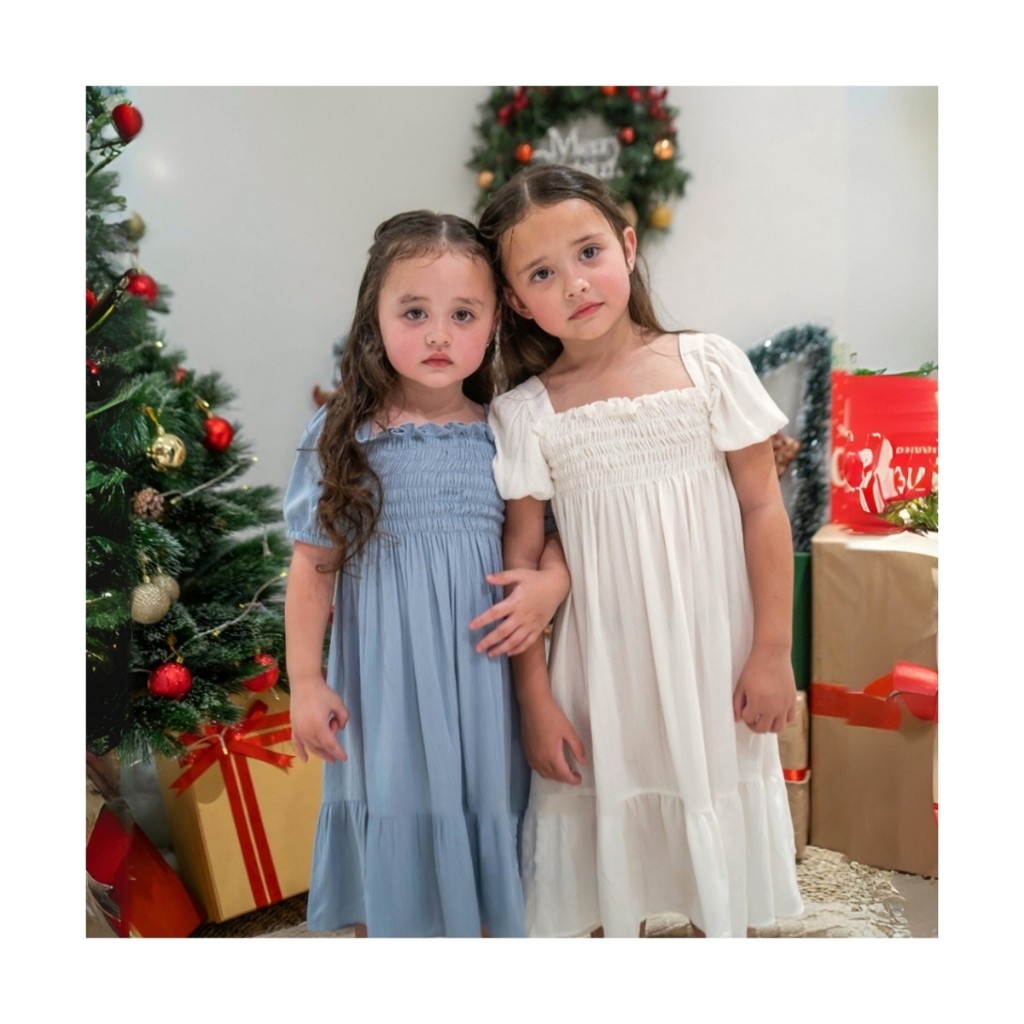 NATAL DRESS MIDI | Dress Anak Perempuan | Dress Natal Anak Perempuan | Dress Simple Anak Perempuan |