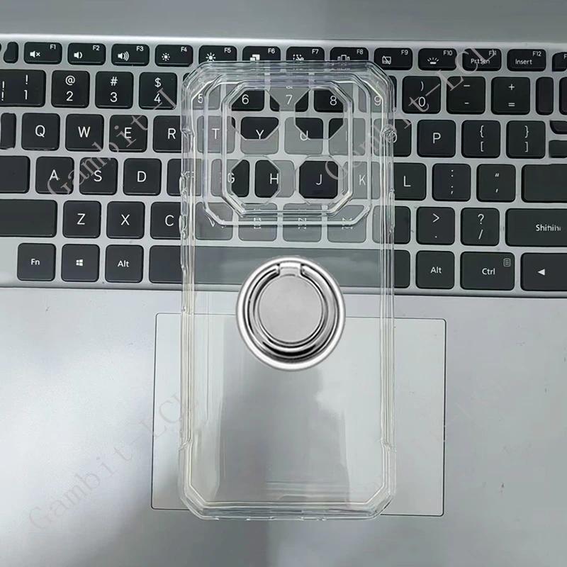 For Oukitel WP60 WP 60 7.2" 2025 OukitelWP60 Back Ring Holder Bracket Phone Case Smartphone TPU Soft