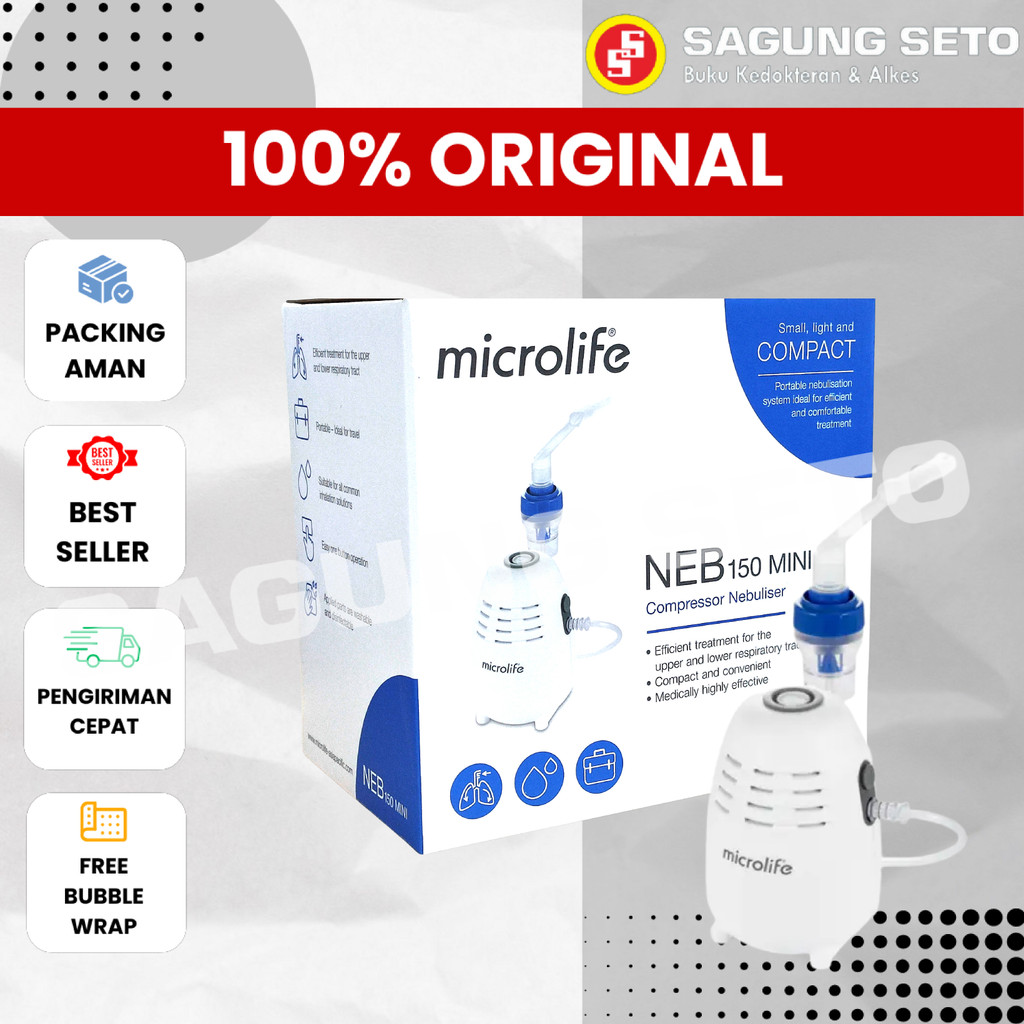 MICROLIFE NEB 150 MINI / COMPRESSOR NEBULIZER MINI / ALAT TERAPI UAP PERNAPASAN