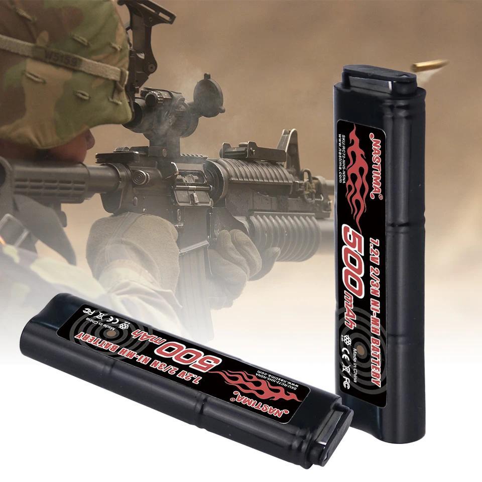 6S 2/3N 7.2V 500mAh Ni-MH  Battery for CM030 CM121 CM122 GF13 Marui 18C, P8, M93R AEP AEG M81 M84 CY