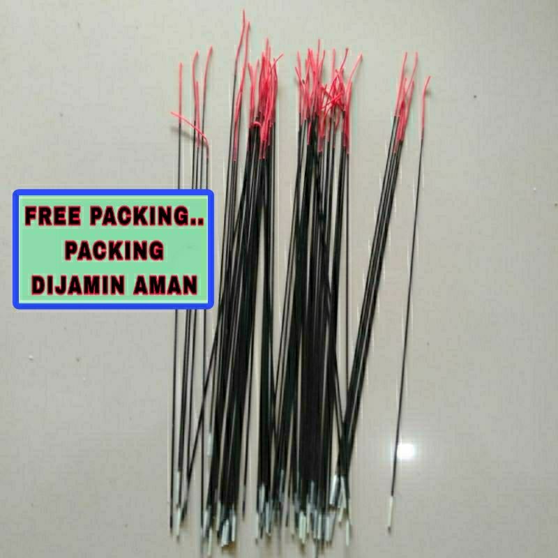 Ujung pancing joran tegek &pita fiber lentur dan kuat diameter 3,5 cm panjang 35cm terlaris termurah