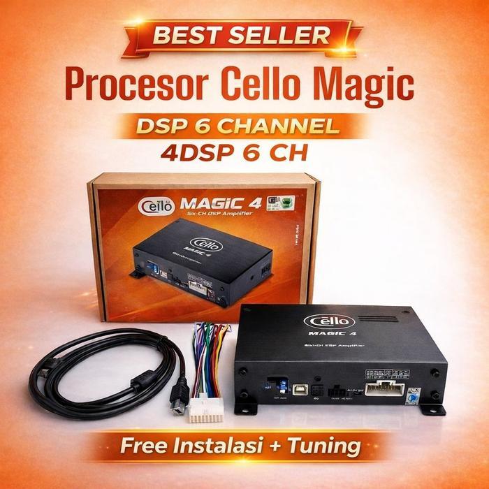 DSP Processor Cello Magic 4/ DSP 6 Channel Resmi & Original