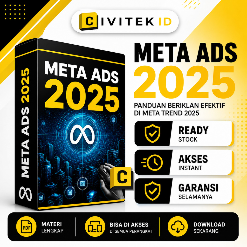 E-Course Meta Ads 2025 Jago Ngiklan FB & Instagram Teknik Iklan Facebook Update Terbaru Lengkap