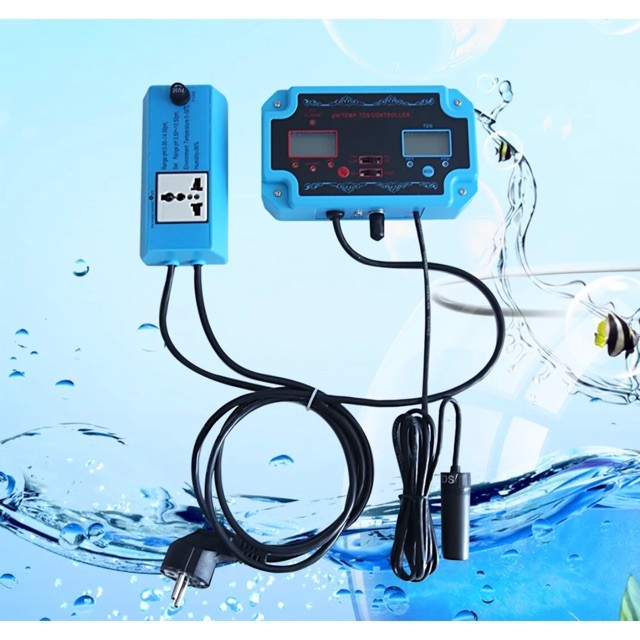 Alat Ukur pH TDS Suhu Air Digital 3 in 1 Monitor Kualitas Air Hidroponik Aquarium Kolam BNC Probe