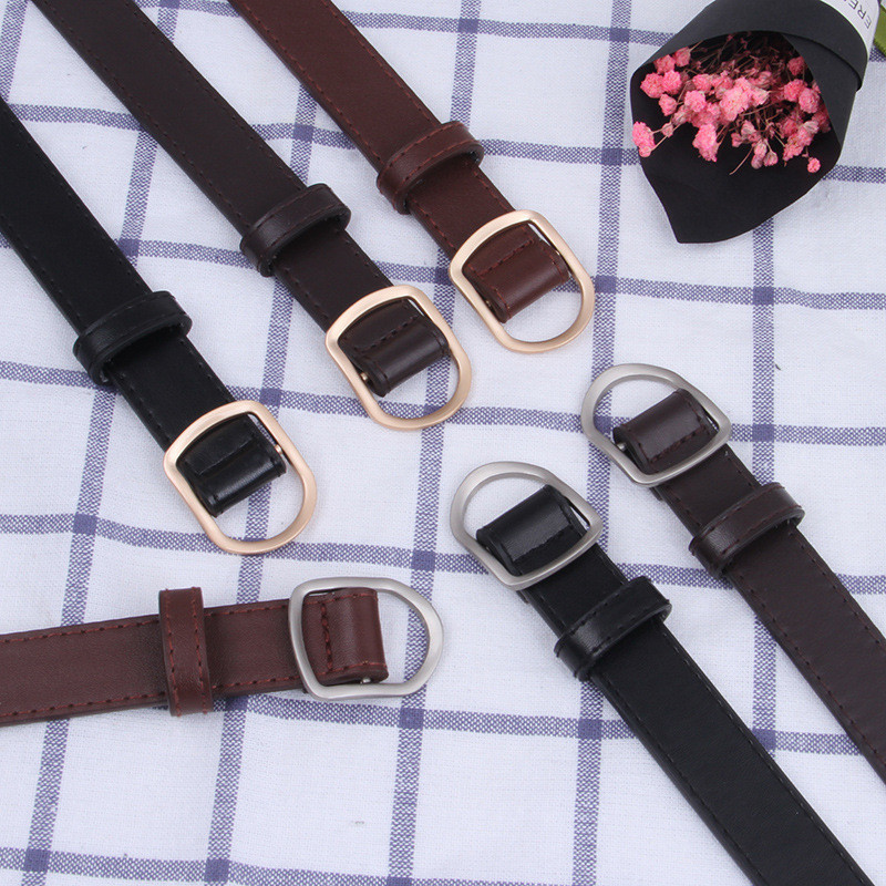 Ikat Pinggang Kecil Wanita korea kekinian, Sabuk Gesper Wanita Tanpa Lubang-TP115