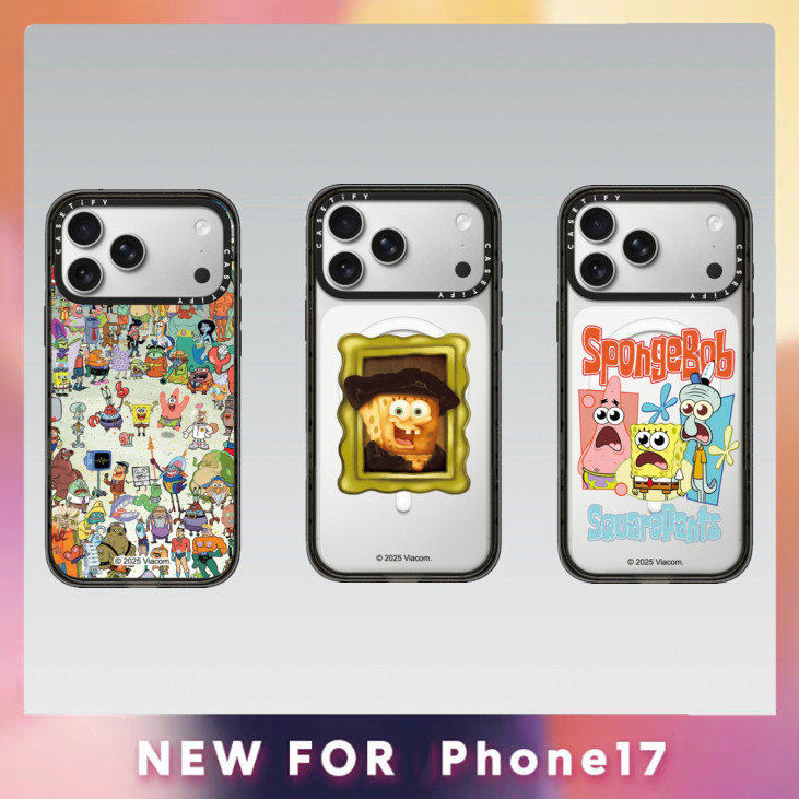 New CASETiFY SpongeBob Mona Lisa Acrylic Magnetic for IPhone 17 17Pro 17ProMax Air 16 16Pro 16Promax