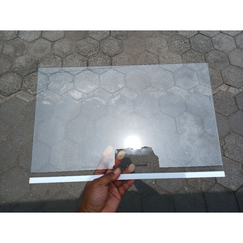 (Dikirim dari tangerang) [COD] RAK KACA KULKAS POLYTRON // RAK TENGAH KULKAS POLYTRON 1 PINTU DAN 2 