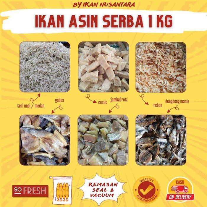 UKURAN 1kg IKAN CUMI ASIN KERING Food Ebi Rebon Sotong Udang - Babycumi Super Kecil